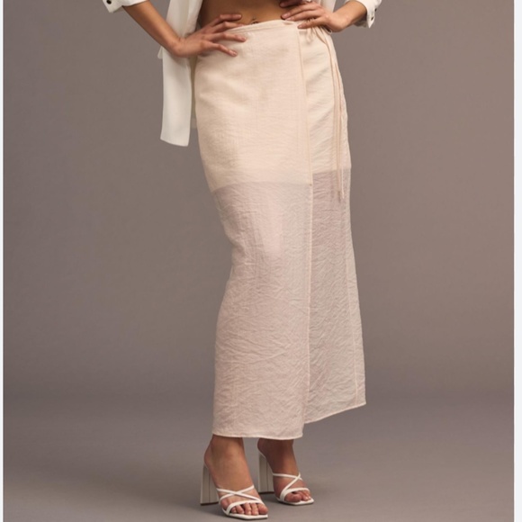 Brand New SUNDAY IN BROOKLYN SHEER WRAP SKIRT - Picture 6 of 9